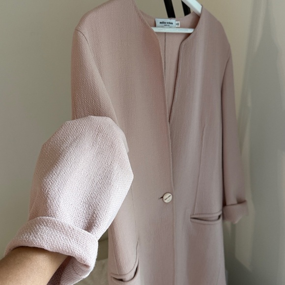 MILA SCHöN Pink Women's Blazer pure wool Italian designer - Picture 12 of 13